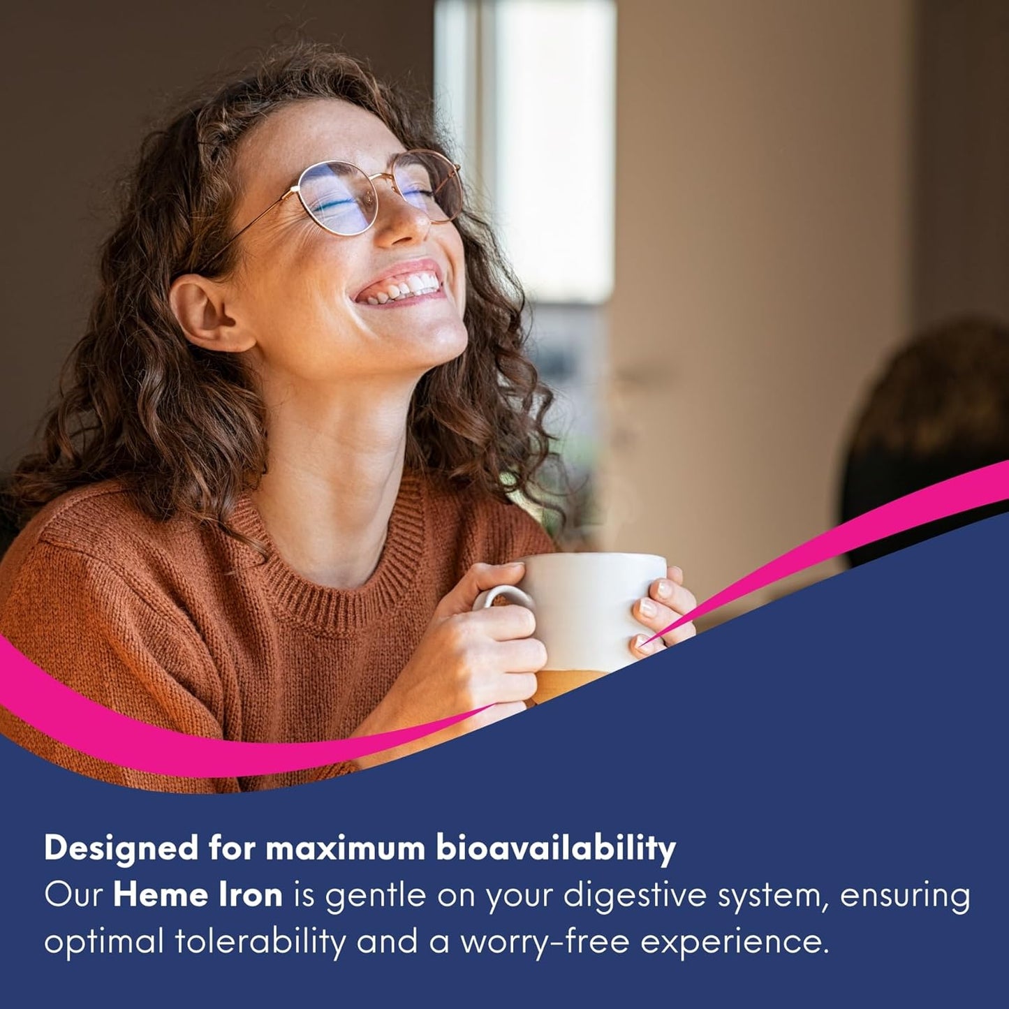 Nutrimed Naturals - 血紅素鐵補充劑 60 粒膠囊,60 天用量 - 11 毫克元素鐵 + 硒、生物活性葉酸、維生素 B12、維生素 C - 經第三方測試 - 加拿大配製和製造