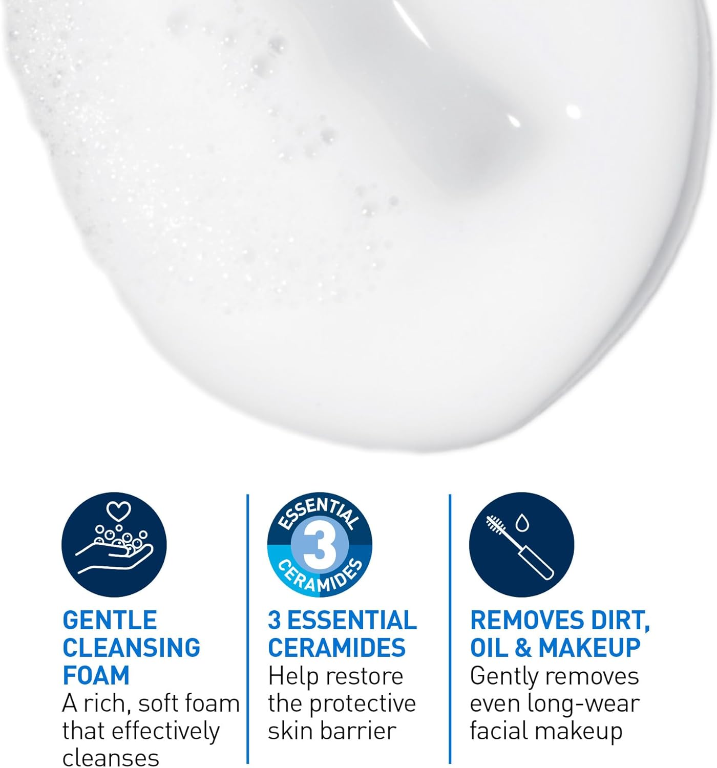 CeraVe Hydrating Cream-to-Foam Face Cleanser, One-Step Face Wash With Hyaluronic Acid & Amino Acid Complex, Gently Cleanses Skin, Non-Comedogenic, Fragrance-Free, Normal to dry skin, 562mL