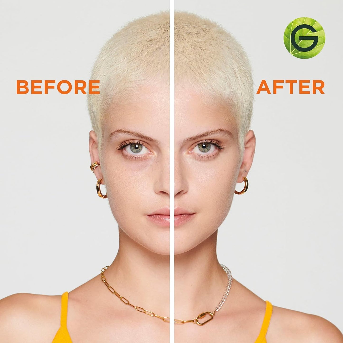 Garnier Vitamin C* Brightening Day Cream with Super Citrus, Nourishes and Boosts Skin Glow & Brightening Eye Cream with Vitamin C, Reduces the Appearance of Dark Circles