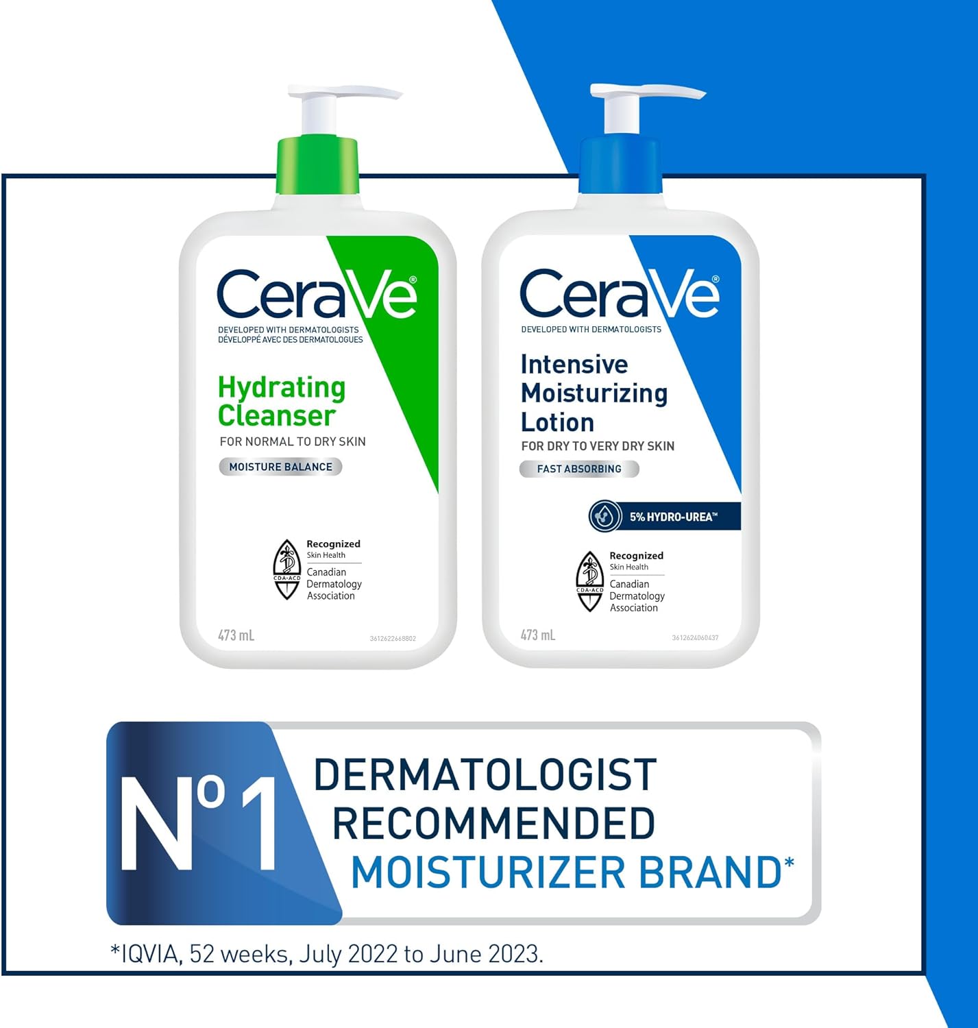 CeraVe Face Wash & Moisturizing Lotion BUNDLE. Gentle Hydrating Face Cleanser & Intensive Moisturizing Lotion, for Dry to Very Dry Skin, Fragrance-Free, Developed with Dermatologist