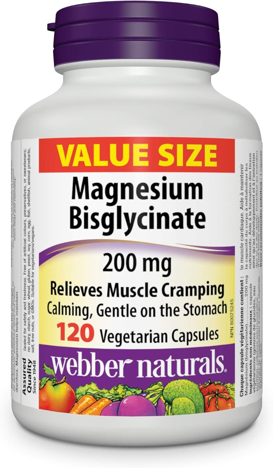 Webber Naturals 槲皮素 500 毫克 + 双甘氨酸镁 200 毫克补充剂套装