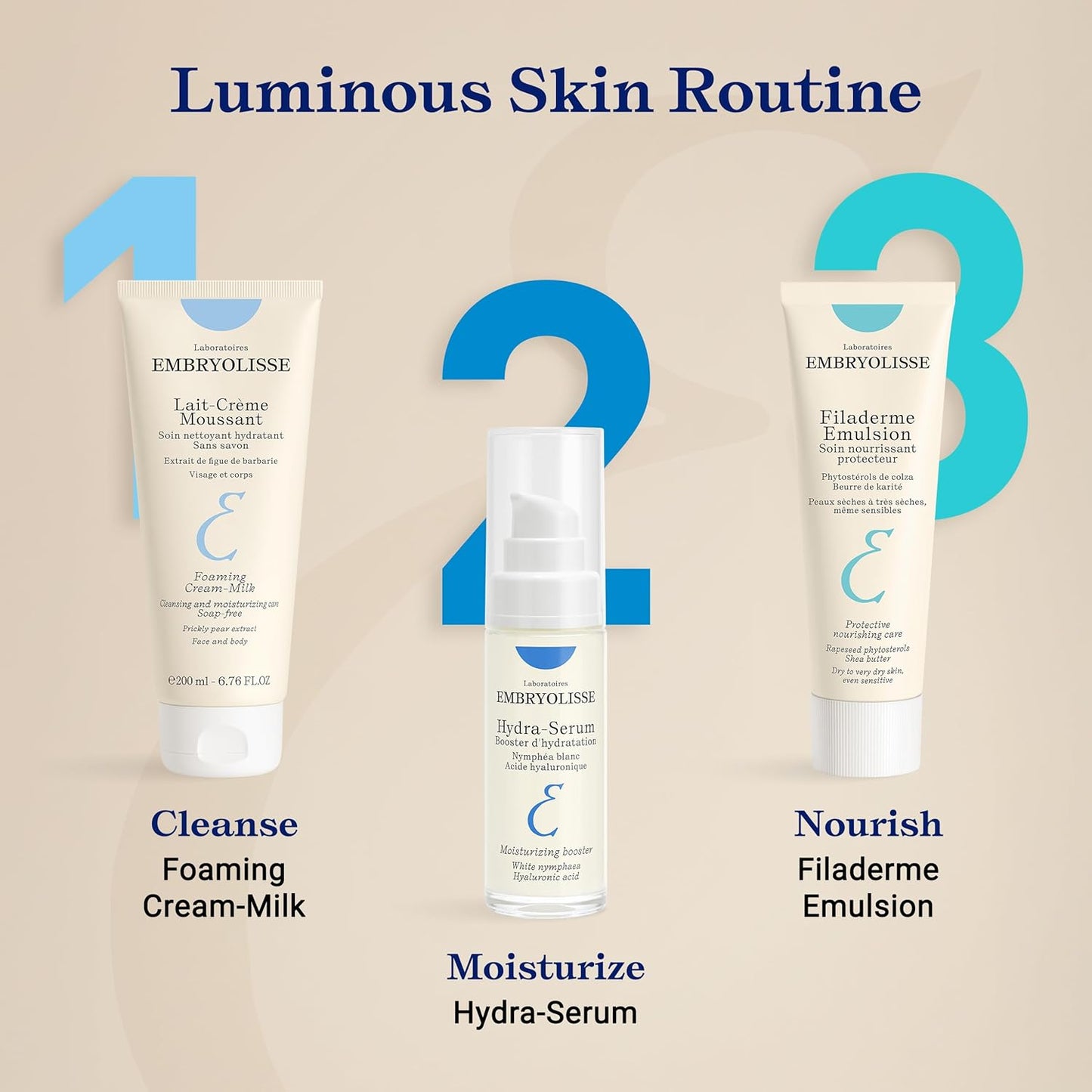 Embryolisse 煥彩膚色霜。混合彩妝和臉部保濕霜,蘊含玻尿酸和乳木果油。煥發肌膚,煥發光彩 - 30ml