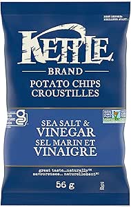 Kettle Chips - Salt & Vinegar (24 bags of 56gr)