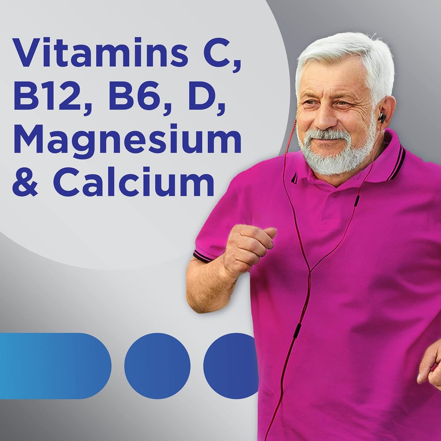 Centrum Men 50 Plus 复合维生素/矿物质补充剂,适合 50+ 男性,90 片(包装可能有所不同)