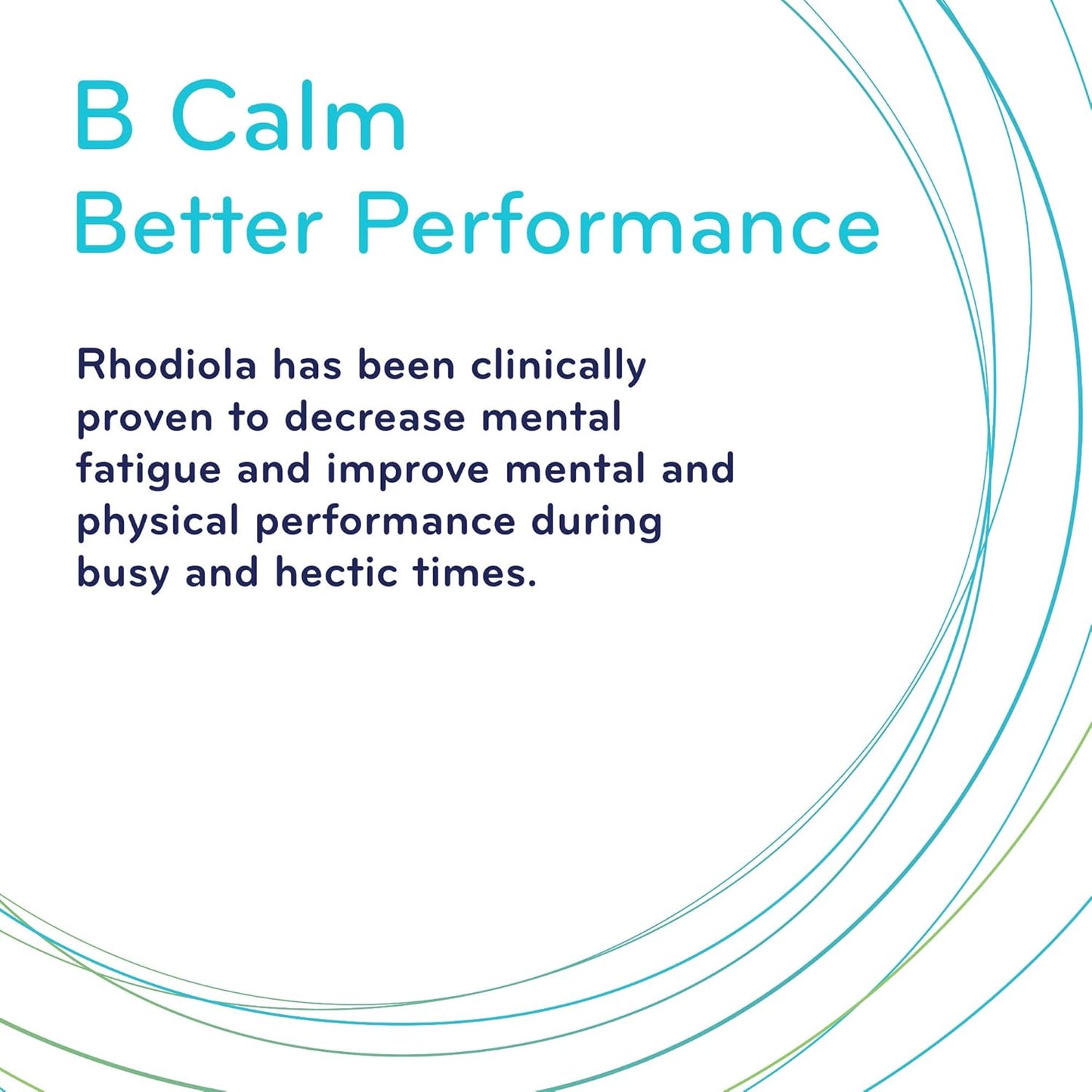 B Calm,含 250 毫克红景天