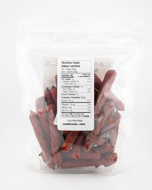 Carmichael's Pepperoni Sticks 300g | Made in Canada (Mild)