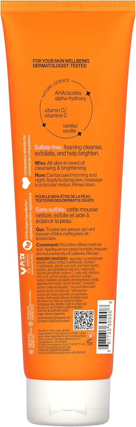 Pacifica Glow Baby Brightening Face Wash, 5 Ounce