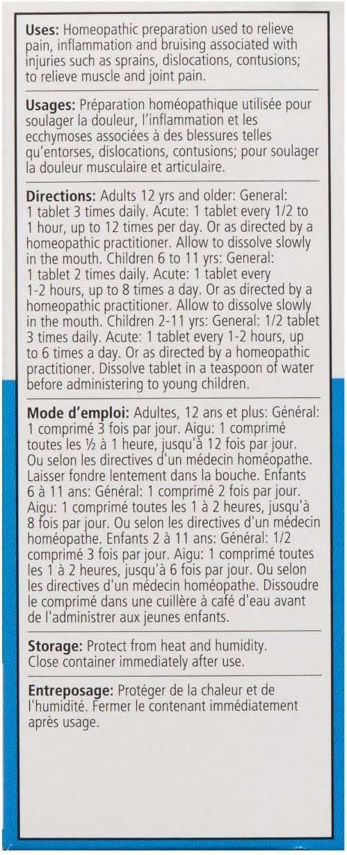 Traumeel Pain Relief of Muscle, Joint, Back, Arthritis, Injury, Exercise Related Pain & Soreness - Arnica + 13 Active Ingredients - Made in Germany - 100 Tablets