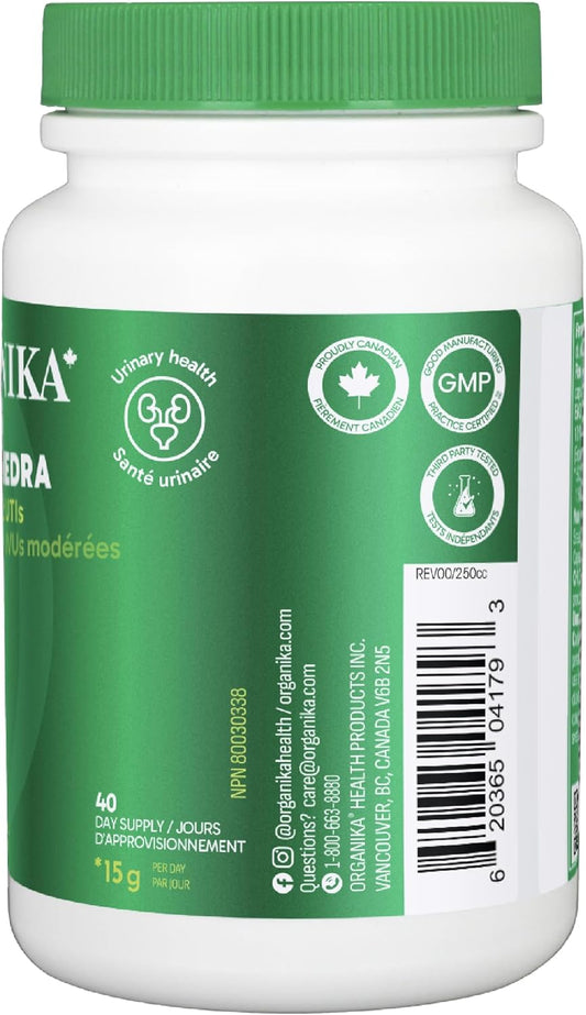Organika Canadian-Made Chanca Piedra 500 mg - UTI Support | Kidney, Gallblader and Urinary Support, Cleansing- 120 vcaps