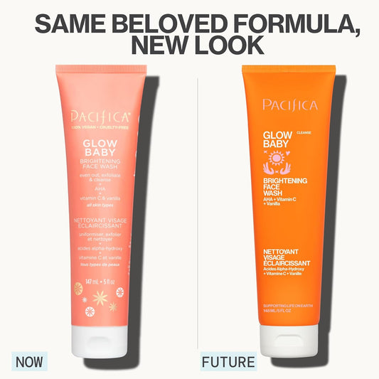 Pacifica Glow 嬰兒亮膚潔面乳,5 盎司