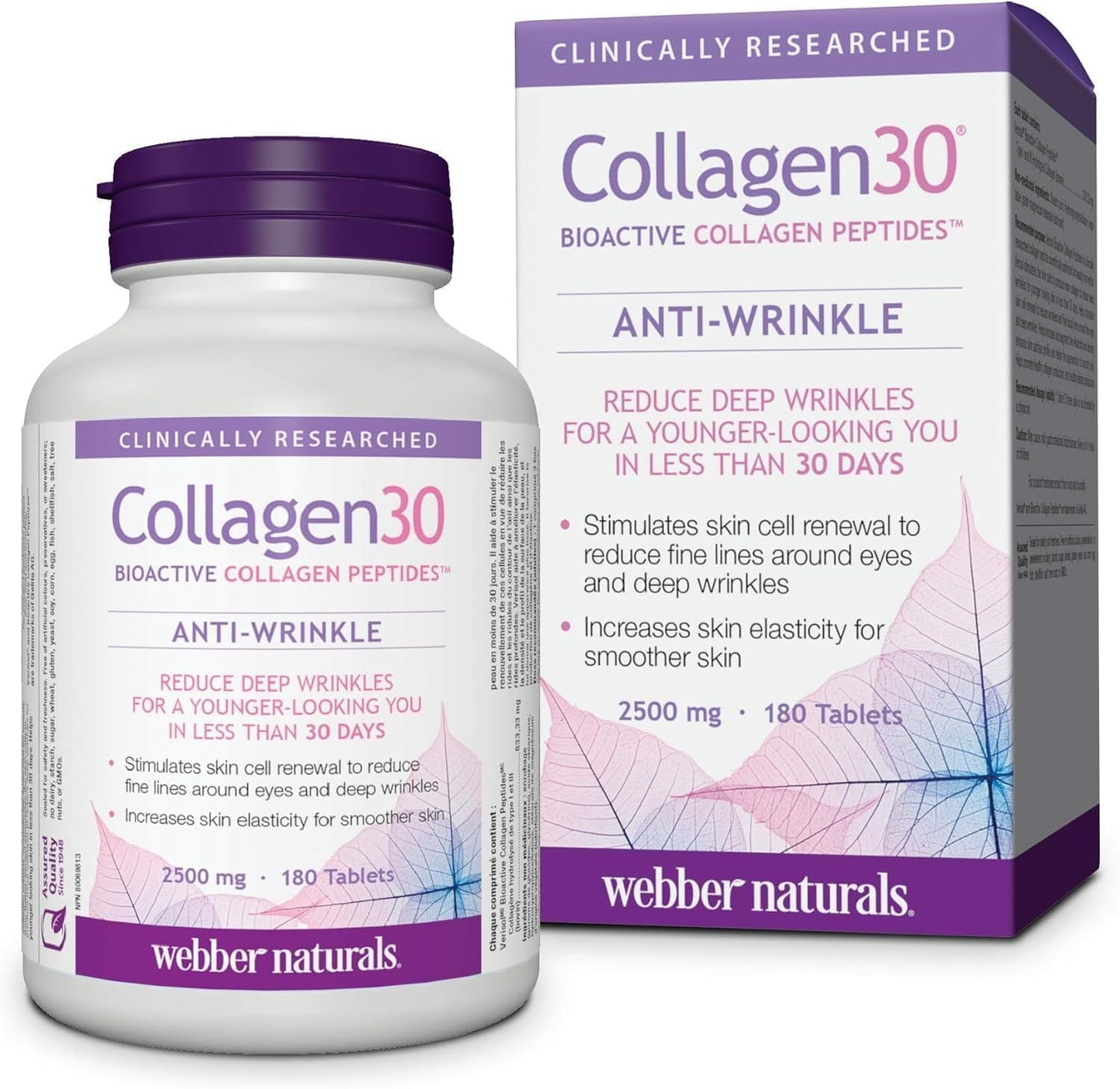 Webber Naturals Collagen30 抗皺精華 + Webber Naturals Omega 3-6-9 魚油套裝