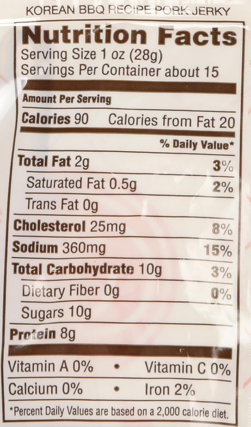 金島天然風味豬肉乾,韓國燒烤配方,14.5盎司