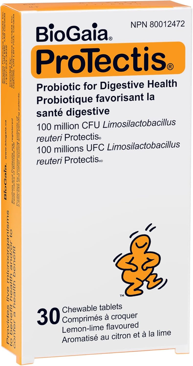 BioGaia ProTectis Chewable Tablets for Toddlers, Kids, and Teens, 30 Count