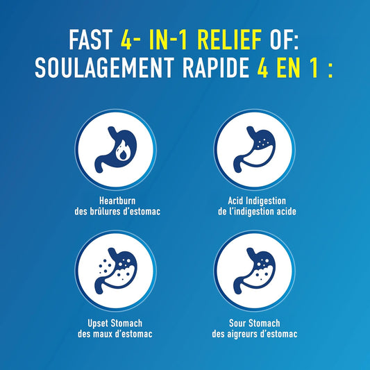 Alka-Seltzer 抗酸剂胃灼热缓解泡腾片 - 用于缓解胃灼热和胃部不适的抗酸剂,含有碳酸氢钠和柠檬酸,柠檬青柠味,3x24 片(72 片)