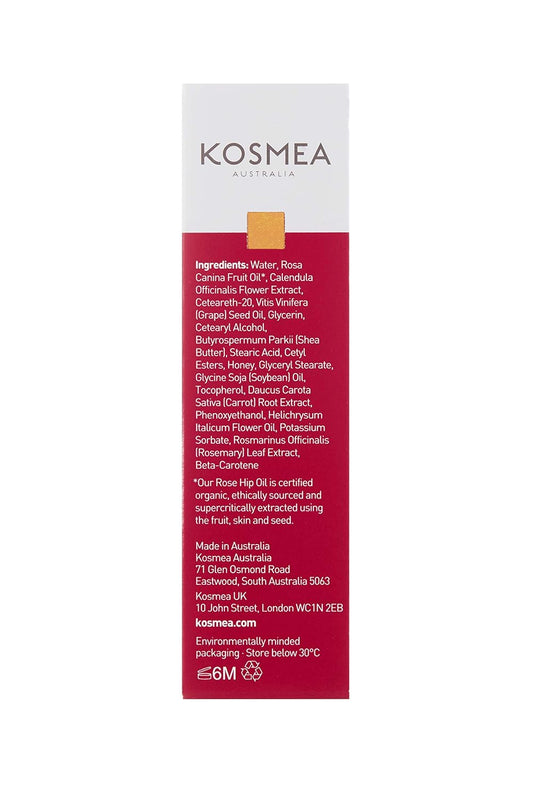 Kosmea Nourishing Facial Cream – Ultra-Hydrating Daily Moisturizer with Rose Hip, Shea Butter & Vitamin Blend for Face & Neck, Daily Skin Care - 50ml
