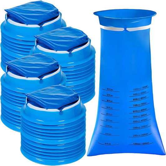 50个装一次性呕吐袋,旅行晕机袋,用于晕车应急恶心袋呕吐袋