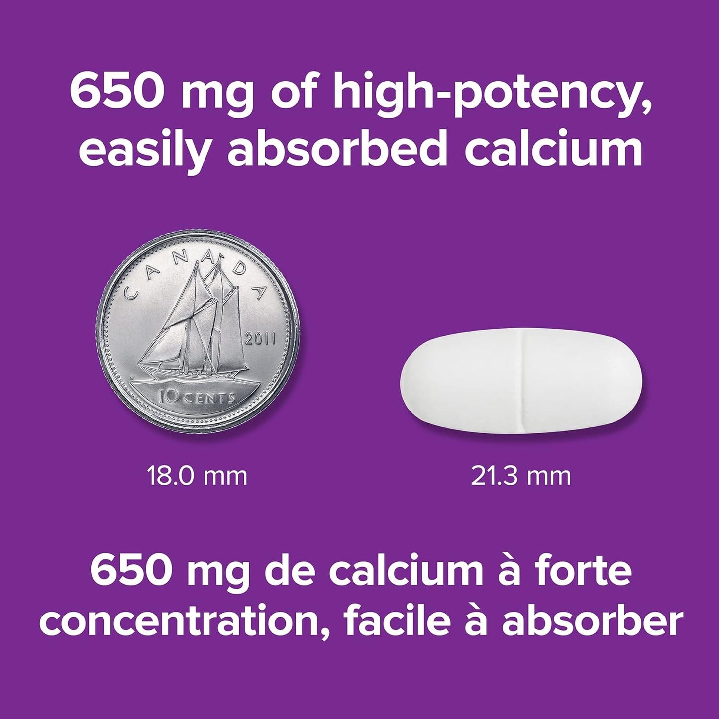 Webber Naturals 超強鈣片,增強吸收,280 片,有助於強健骨骼,純素