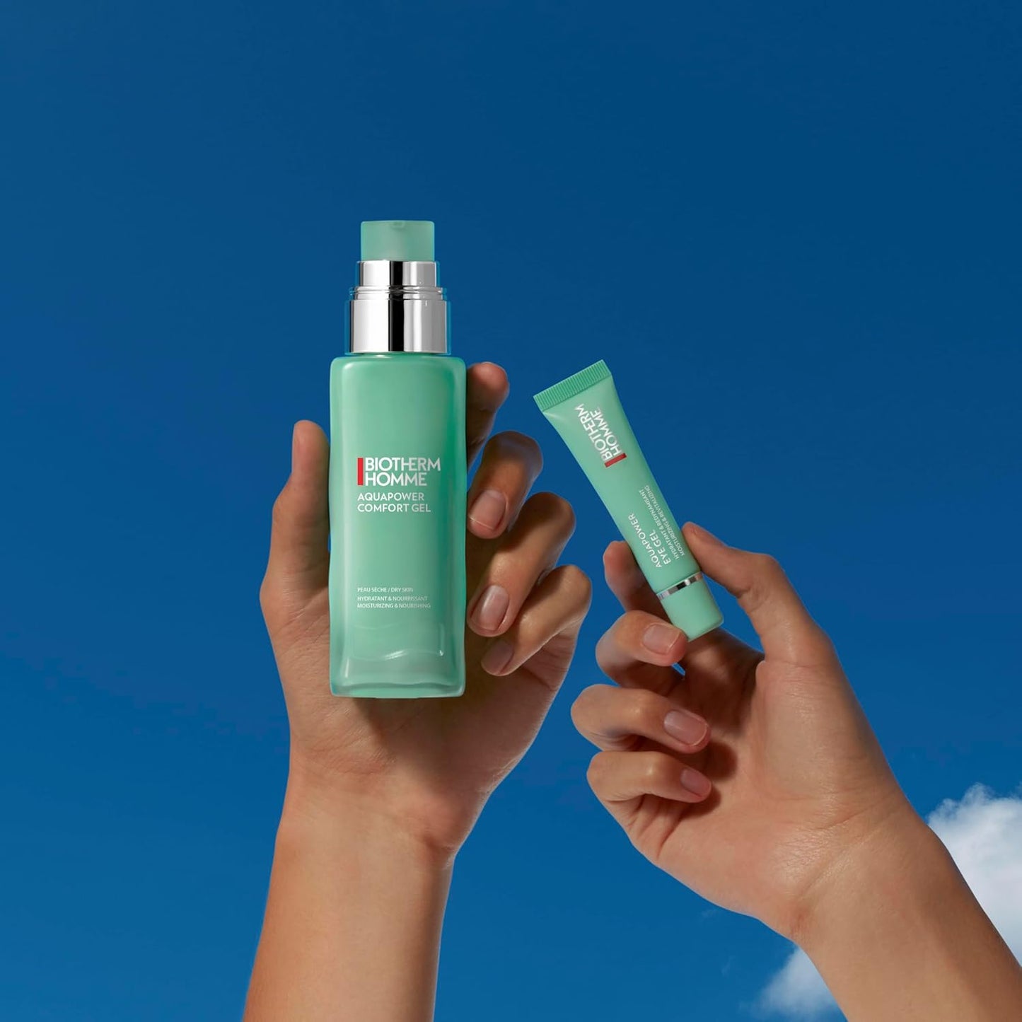 碧欧泉男士水动力舒适凝胶保湿霜,适合干性皮肤的护肤品,超轻盈,不粘腻质地,全天对抗皮肤干燥,富含生命浮游生物,75ml