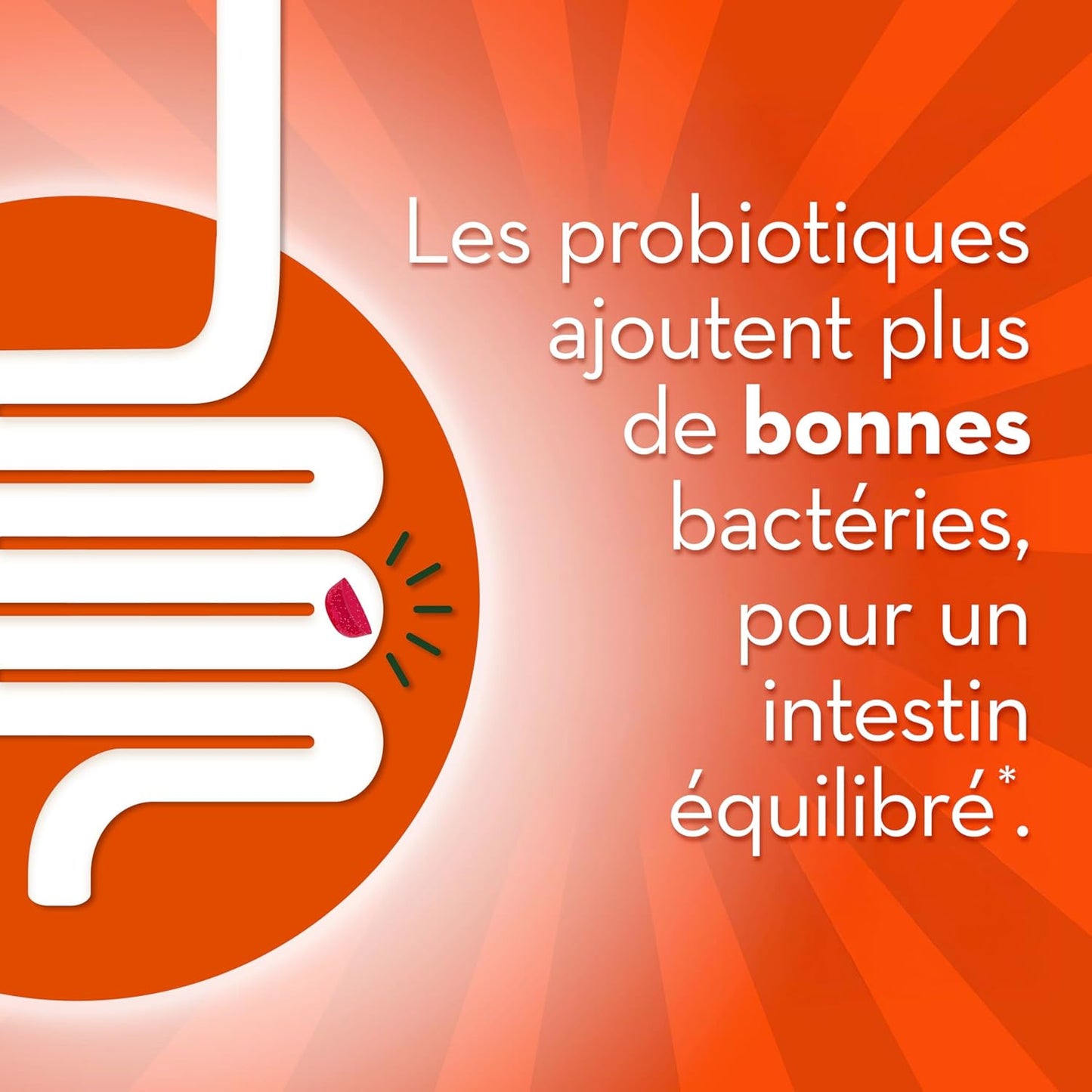 Align 益生菌软糖,男女适用,有助于支持胃肠道健康,采用天然水果口味制成,草莓味,60 粒软糖