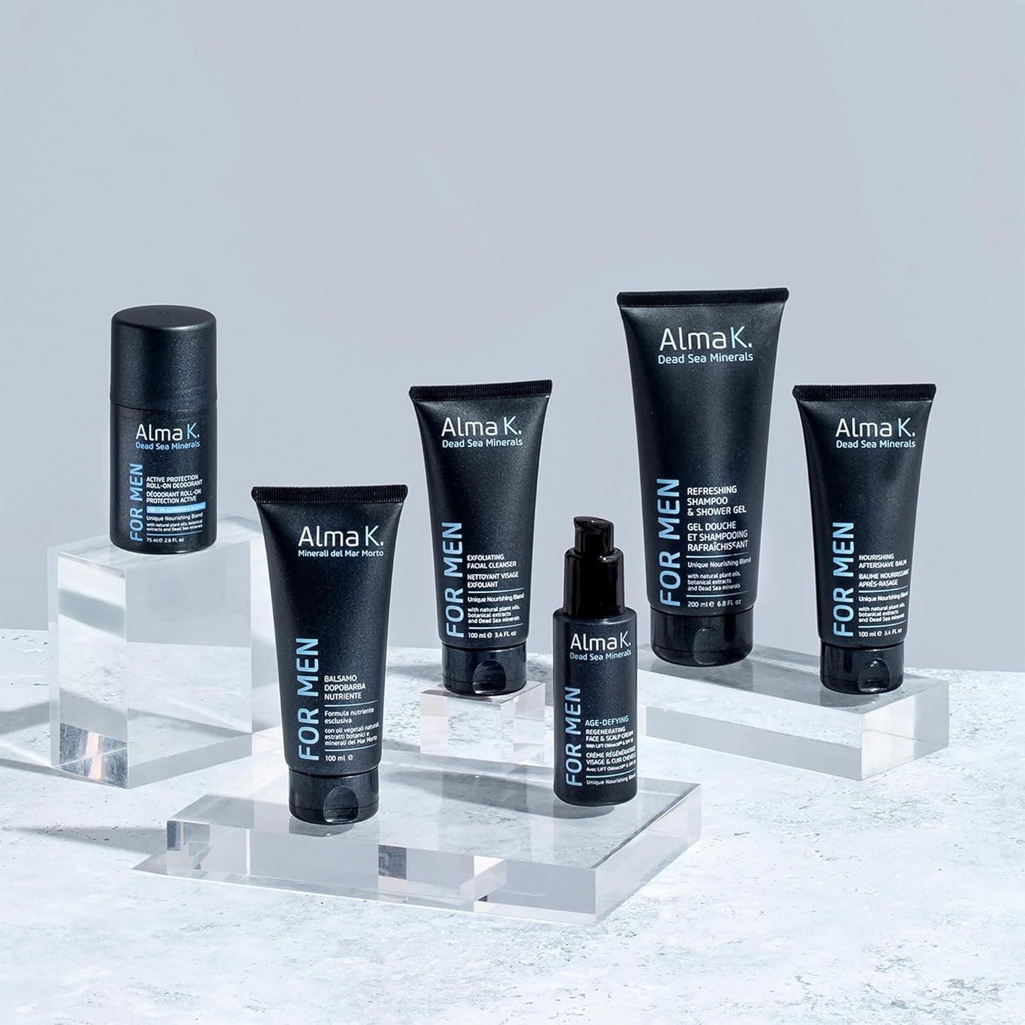 Alma K 抗衰老再生面部和头皮霜(含 SPF 30)- 含 SPF 的日常保湿霜 - 男士保湿霜 - 2 盎司