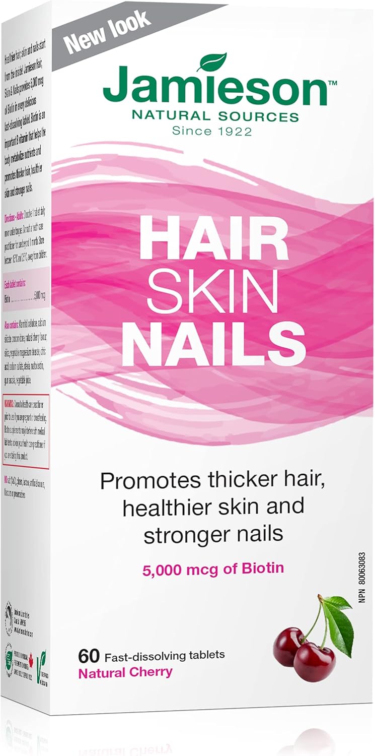 胶原蛋白抗皱液草莓味,420 毫升(1 包)& 头发、皮肤、指甲 - 5,000 微克生物素,天然樱桃味,无麸质,60 支(1 包)