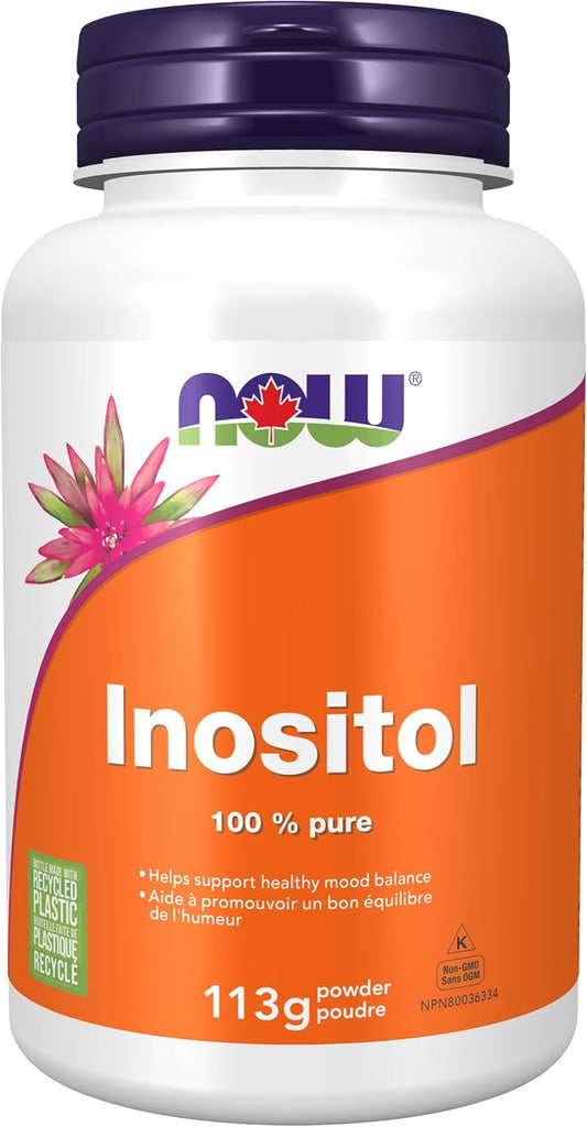 NOW Supplements, Inositol Powder, Neurotransmitter Signaling*, Cellular Health*, 113g