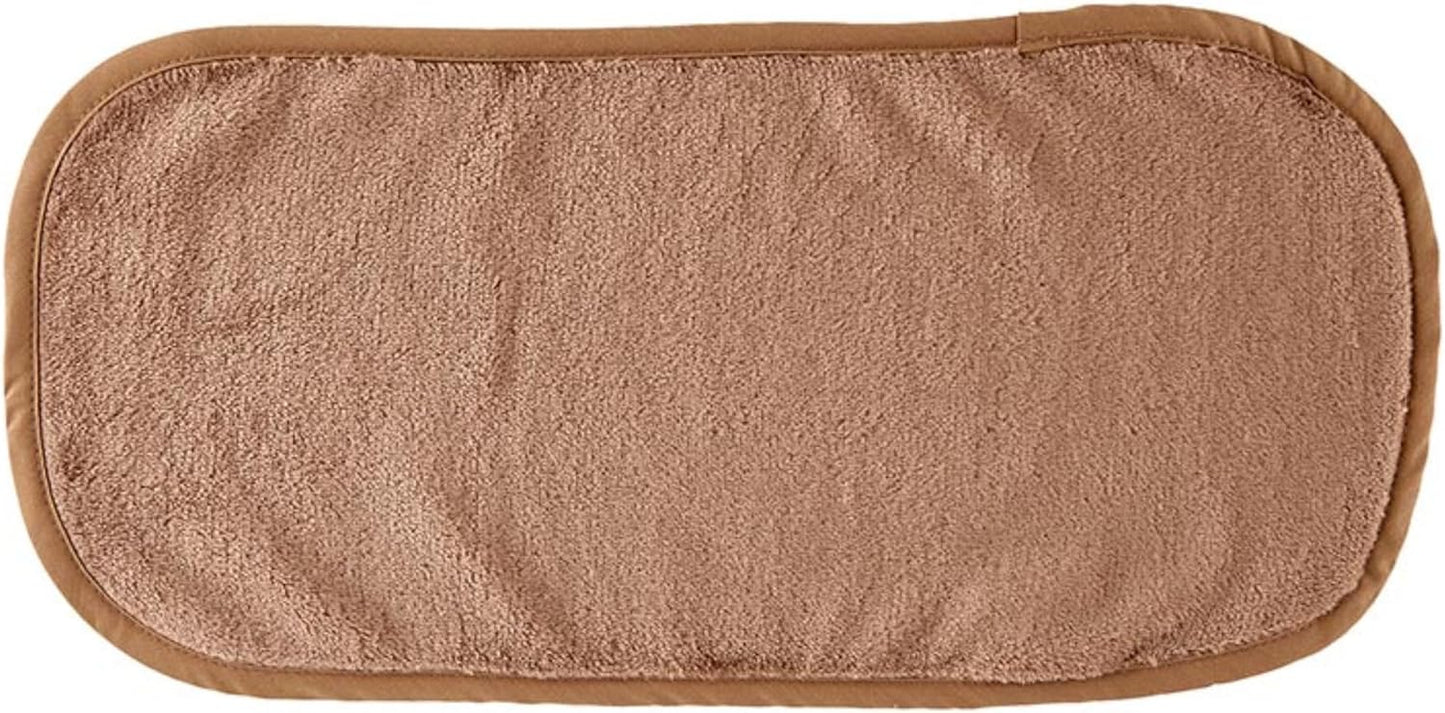 Bella Sleep + Spa Reusable Makeup Remover Facial Cloths and Scrunchie Facial Care Set, 3-Piece, Mocha