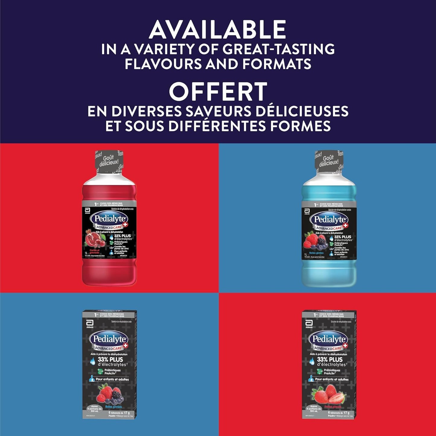 Pedialyte Electrolyte Oral Rehydration Solution, Strawberry, 1-L Bottle