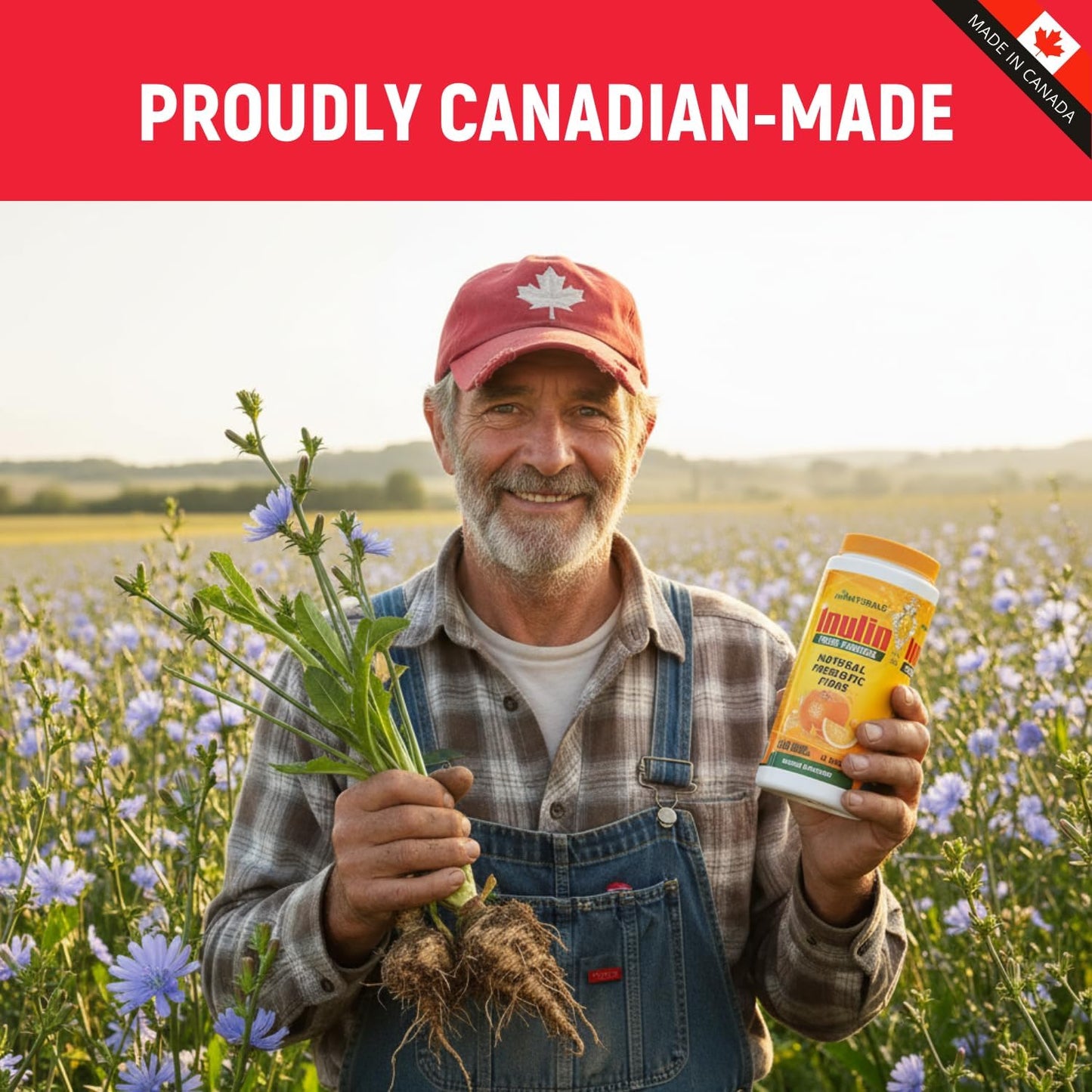 miNATURALS 純菊粉纖維粉 - 天然益生元纖維補充劑 (340克 - 81劑) - 橙口味