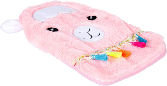 Bodico 舒適溫暖新奇駱駝毛絨 1L 熱水袋,10.5 英寸,粉紅色