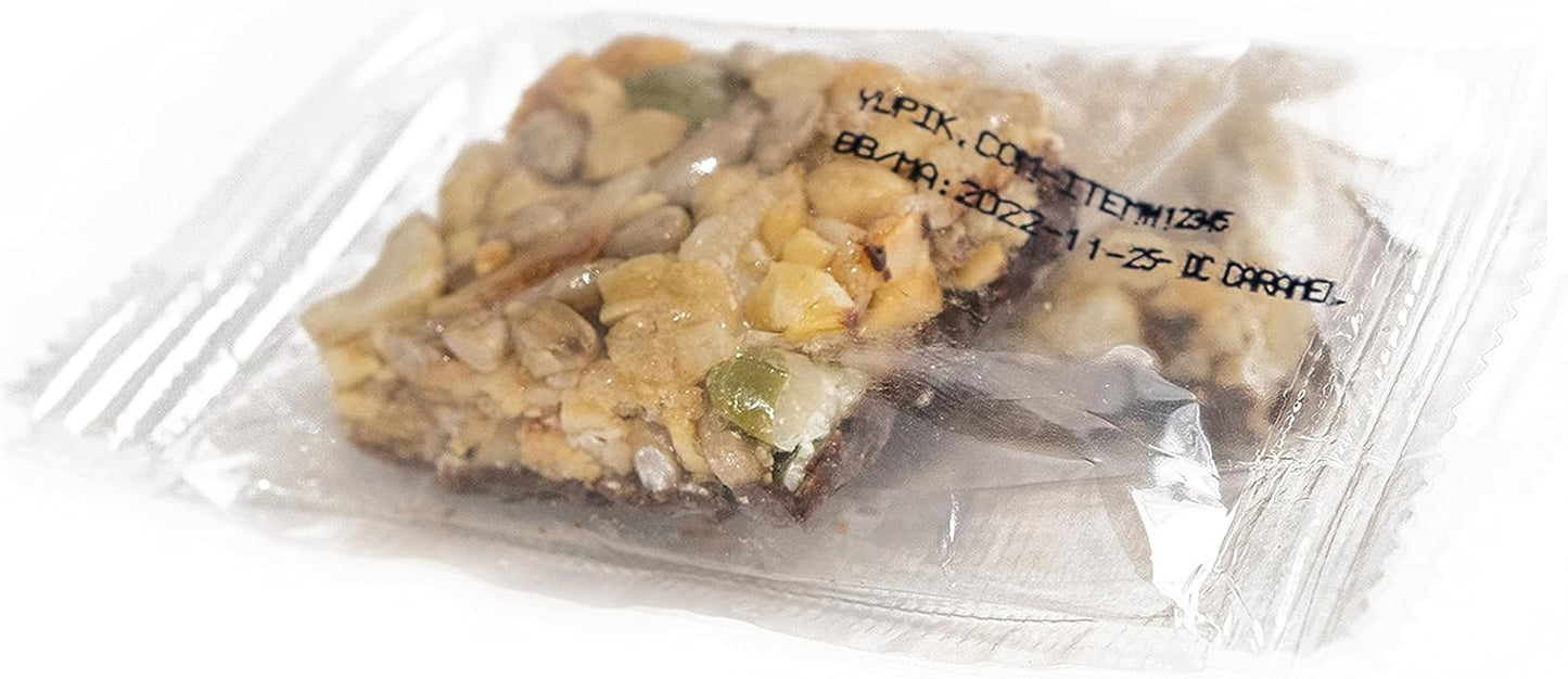 Yupik Organic Dark Choco Salted Caramel Mini Bars, 454 g Individually Wrapped, Healthy Snack On the Go, Nut Bars, Gluten-Free, All Organic Ingredients, Cashews, Dark Chocolate, Sunflower Seeds, Peanuts, Pumpkin Seeds, To…