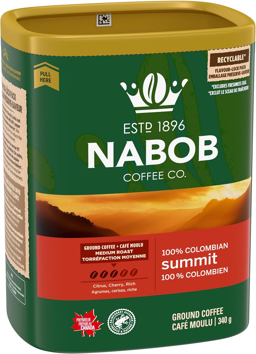 Nabob 100% 哥倫比亞峰會,6 克拉盒