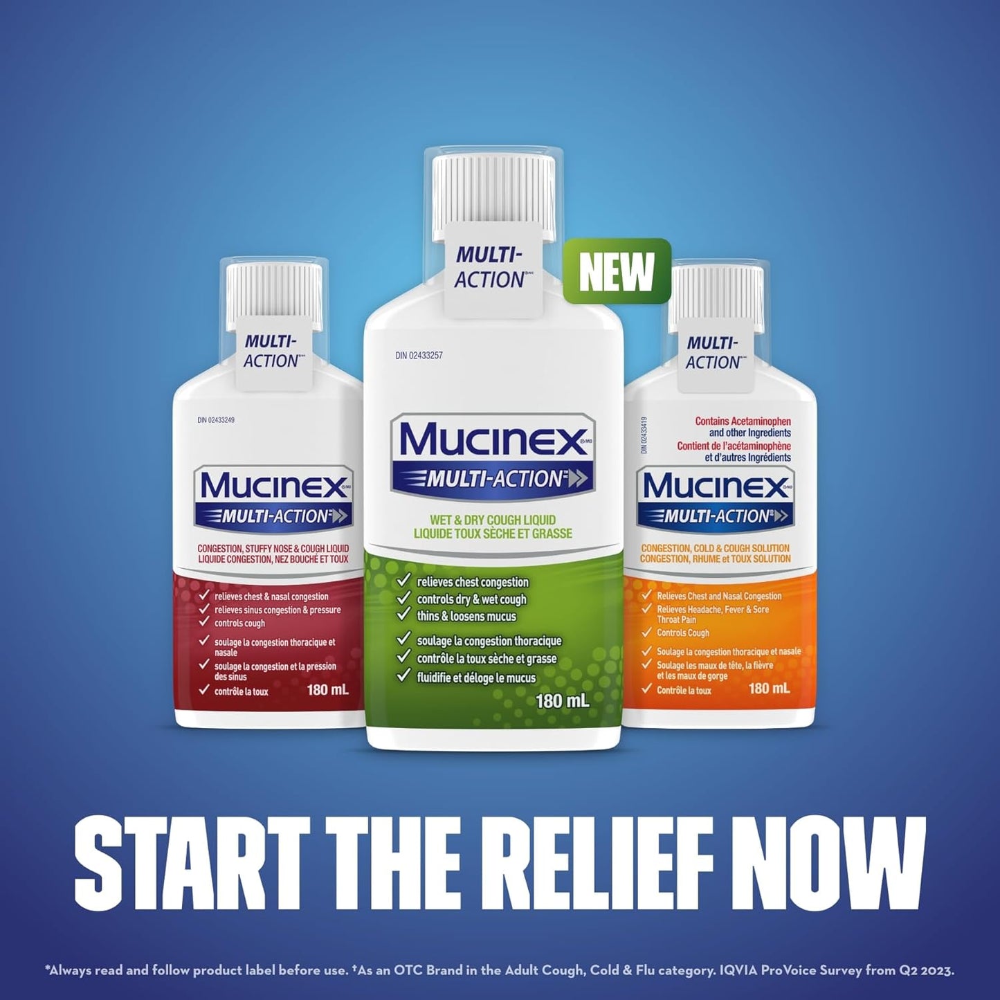 MUCINEX® MULTI-ACTION™ Wet & Dry Cough, Liquid, 180 mL