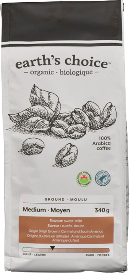 Earth's Choice 有機咖啡,中磨,340克