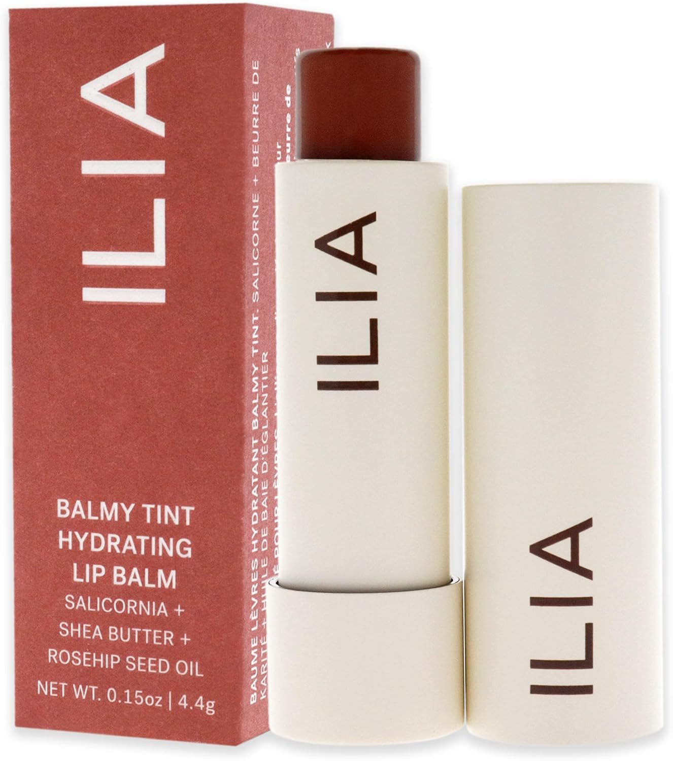 ILIA Beauty Balmy Tint 保濕潤唇膏 - 女士淡色潤唇膏 0.15 盎司