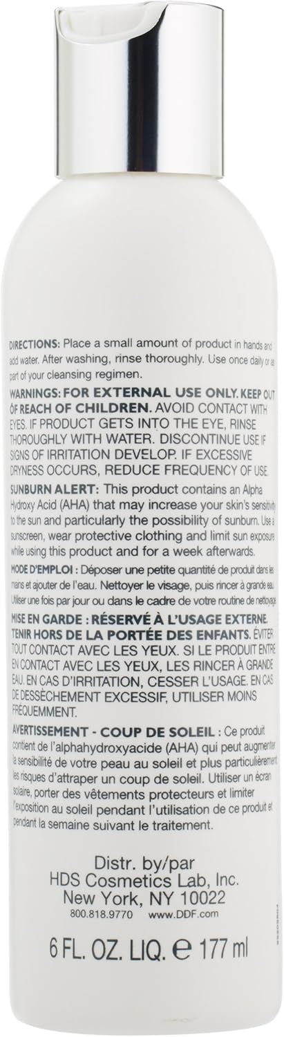DDF 5% 乙醇酸去角质洗面奶,8.45 盎司瓶装