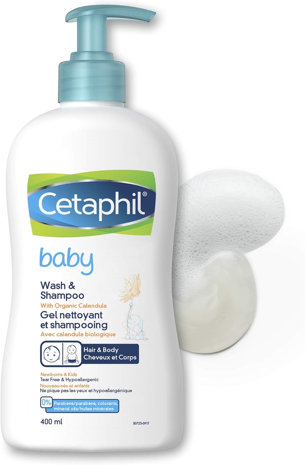 Cetaphil Gentle Cleansing Bar (3-Pack) + Cetaphil Baby Wash & Shampoo | Sensitive Skin Care Bundle