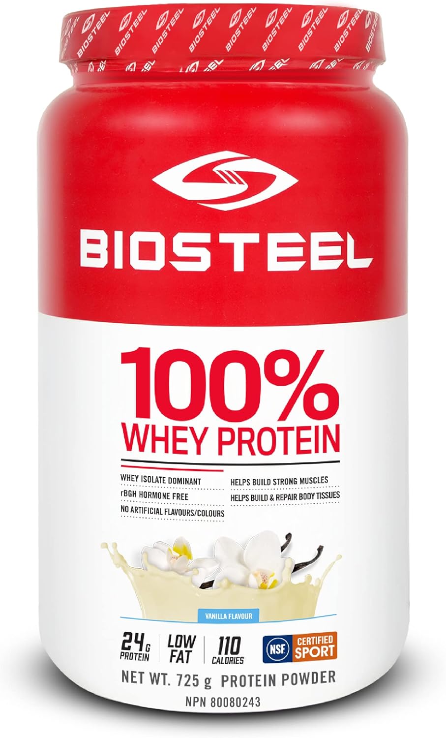 BioSteel 100% 乳清蛋白粉,rBGH 无激素非转基因运动后配方,香草味,25 份;BioSteel Stackables 运动胶原蛋白混合物,水解胶原蛋白非转基因配方,20 份