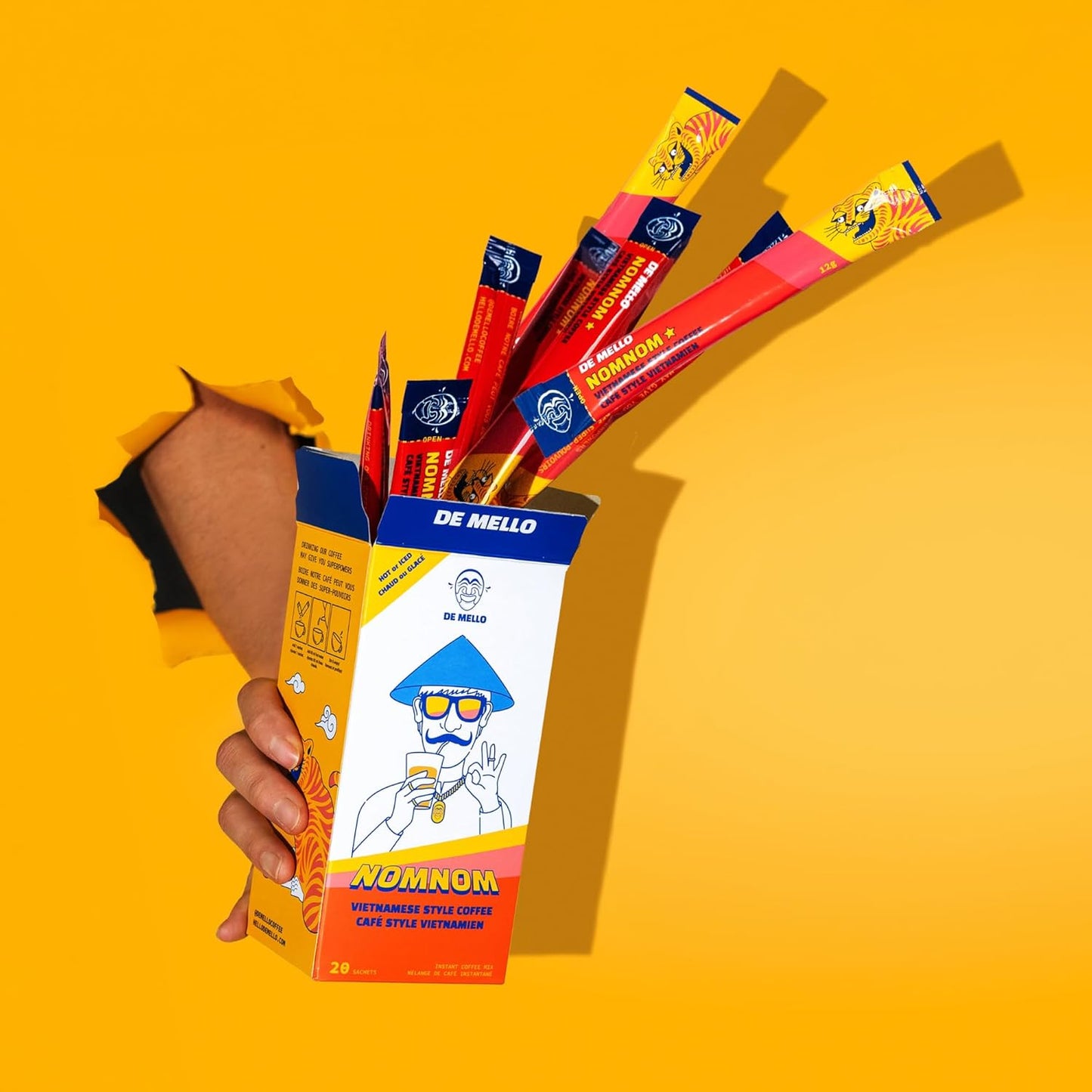 De Mello Coffee NomNom 越南风味速溶咖啡,20 袋