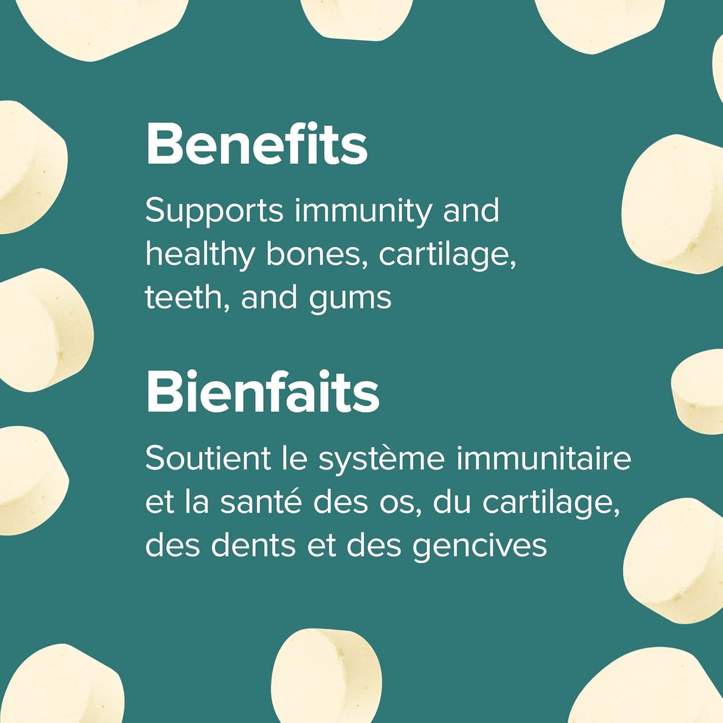 Webber Naturals 维生素 C 咀嚼片 500 毫克,300 片热带微风口味,有益于骨骼、牙齿、免疫和抗氧化健康