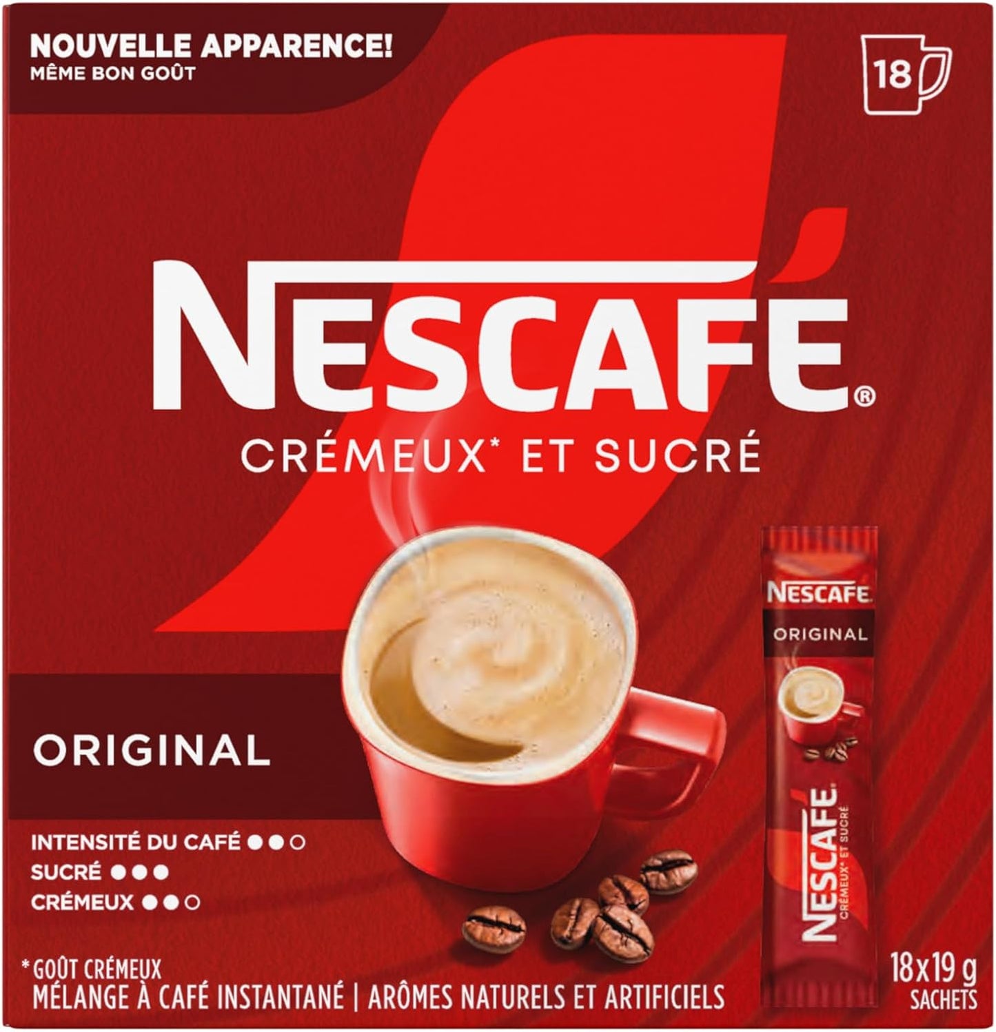 雀巢甜味奶油原味速溶咖啡混合盒,原味,6 包