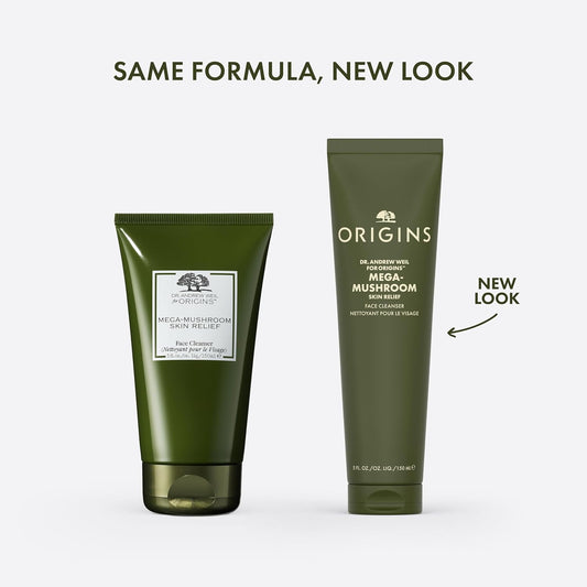 Origins Mega-Mushroom Face Cleanser | Great for Sensitive Skin | With Reishi Mushroom, 150 ml