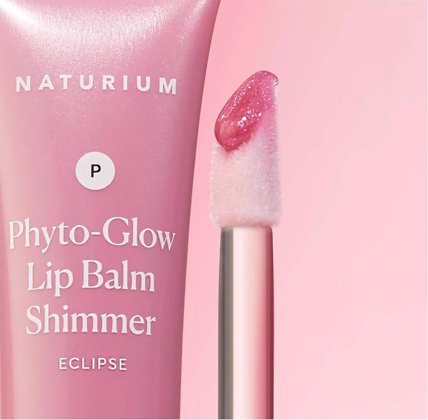 Naturium Phyto-Glow Lip Balm Shimmer, Nourish & Hydrate Lips with Shea, Cupuaçu Butter, Plant Squalane and Geodiamond Pearls, 10 ml / 0.34 fl oz, Shade: Eclipse