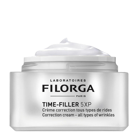 Filorga Time-Filler 5XP Cream - Anti Aging Neck & Face Cream Targeting 5 Types of Wrinkles With Hyaluronic Acids - For Normal To Dry Skin - Creamy Texture - 50ml