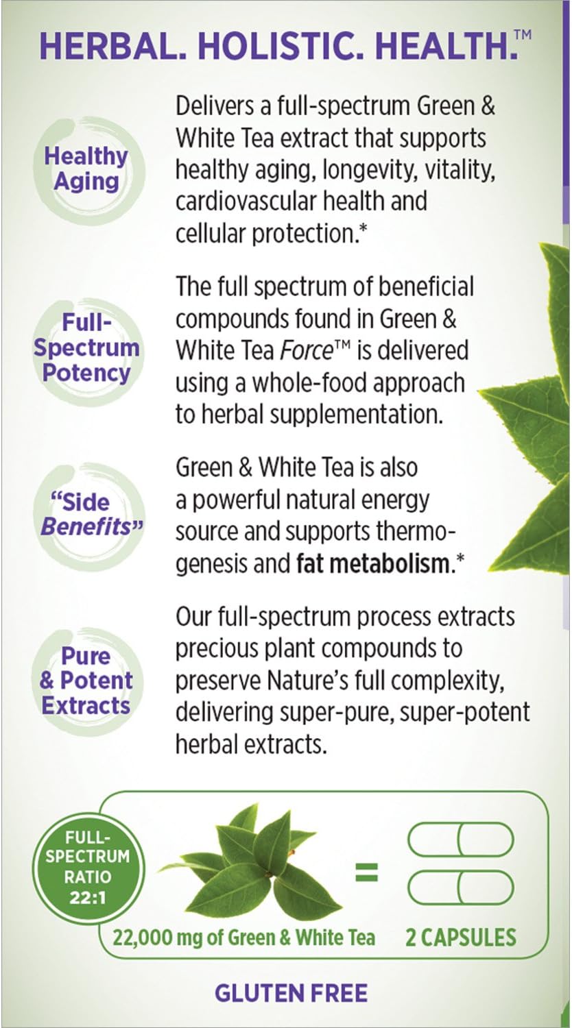 New Chapter Green & White Tea Force 60 Count