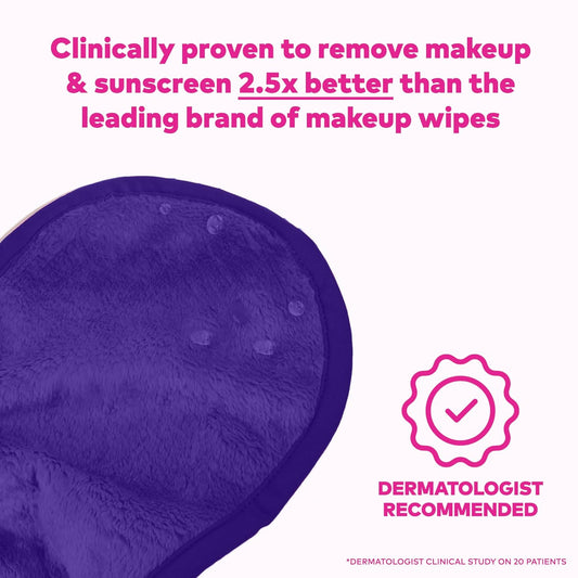 Makeup Eraser The Original Facial Exfoliator, Purple