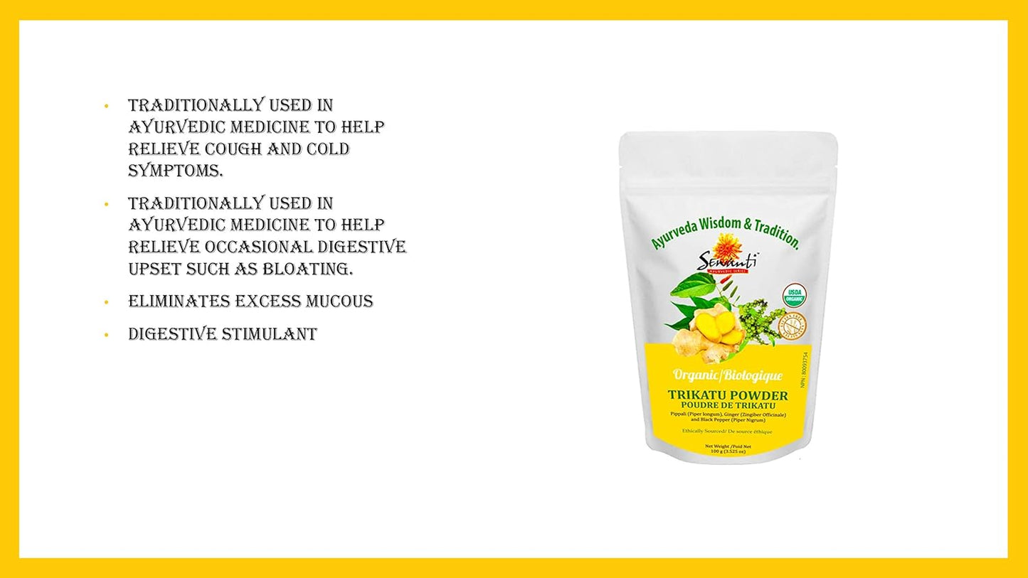 Sewanti Organic Trikatu Powder, NPN 80093754,100g