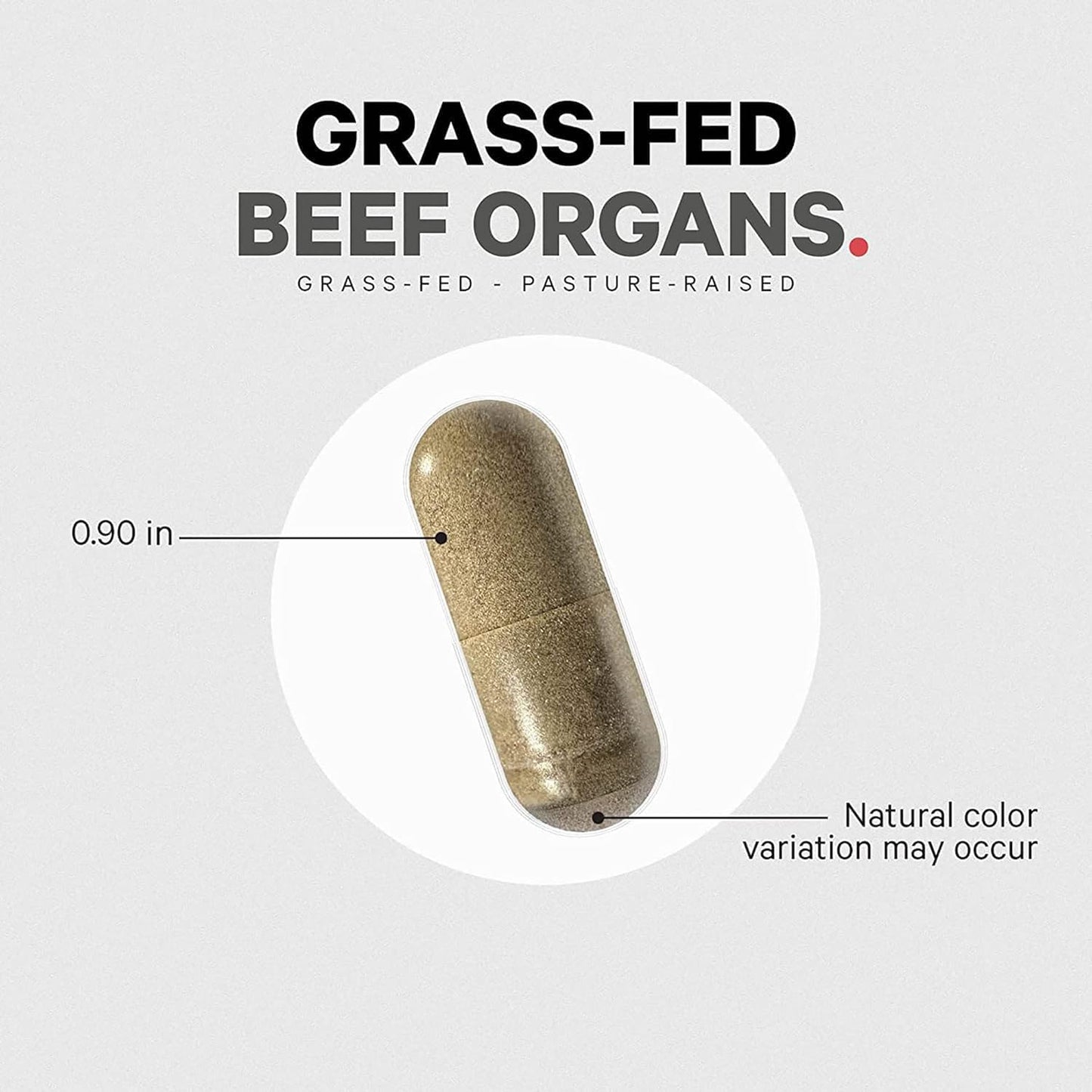 Codeage Grass Fed Beef Organs Supplement – Glandular Supplements - Freeze Dried, Non-Defatted, Desiccated Liver, Heart, Kidney, Pancreas & Spleen Bovine Pills – Beef Vitamins - Non-GMO -180 Capsules
