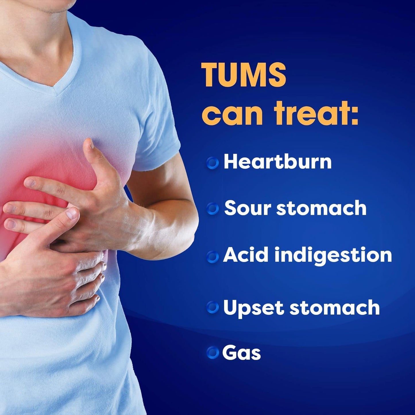 TUMS 咀嚼片,緩解脹氣(咀嚼片),抗酸劑,緩解胃灼熱,54 片