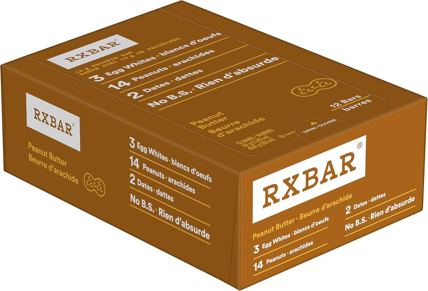 RXBAR 蛋白棒 巧克力海盐+花生酱 24x52克(24包)